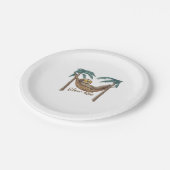 Chillin' Sloth in einem Hängematte Oversifizierter Pappteller (Schrägansicht)