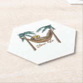 Chillin' Sloth in einem Hängematte Oversifizierter Untersetzer (angewinkelt)