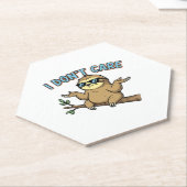 Chillin' Sloth ist mir egal, wie ich essenzielle T Untersetzer (angewinkelt)