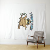 Chillin' Sloth ist mir egal, wie ich essenzielle T Wandteppich (Beispiel (Horizontal))