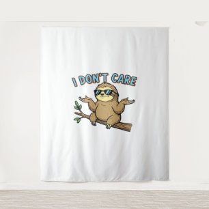 Chillin' Sloth ist mir egal, wie ich essenzielle T Wandteppich