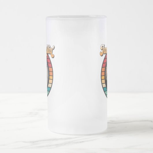 Chillin’ Sloth Mattglas Bierglas (Mittel)