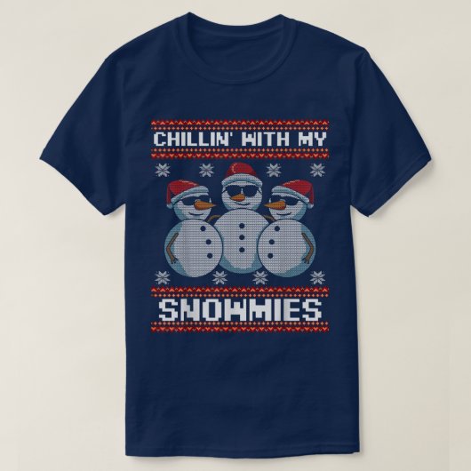 Chillin Snowman T-Shirt (Design vorne)