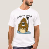 Chillin til Spring Groundhog T-Shirt (Vorderseite)