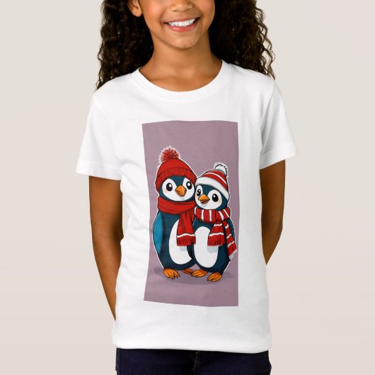 Chillin' Together - Pinguin Pals! T-Shirt (Vorderseite)