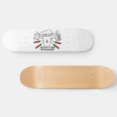 Chillin u. Grillin GRILLEN Spaß Skateboard (Horizontal)