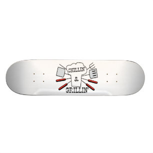 Chillin u. Grillin GRILLEN Spaß Skateboard