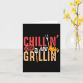 Chillin und Grillin Barbecue Party Karte (Gelbe Blume)