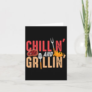 Chillin und Grillin Barbecue Party Karte