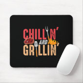 Chillin und Grillin Barbecue Party Mousepad (Mit Mouse)