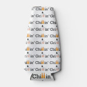 Chillin und Grillin Flasche und Can Huggie Flaschenkühler (Vorderseite)