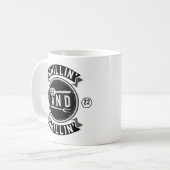 Chillin und Grillin Funny Outdoorsommer GRILLEN Kaffeetasse (Vorderseite Links)