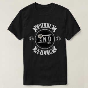 Chillin und Grillin Funny Outdoorsommer GRILLEN T-Shirt