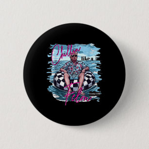 Chillin wie ein Felon Retro Sommer Funny Trump 202 Button