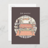 Chillin' with FRIENDS™ Cartoon Postkarte (Vorne/Hinten)