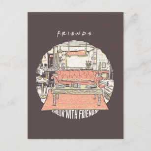 Chillin' with FRIENDS™ Cartoon Postkarte