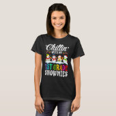 Chillin' With My 1st Grade Snowmies Teacher Xmas T-Shirt (Vorne ganz)
