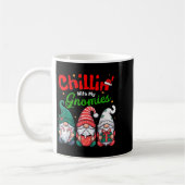 Chillin' With My Gnomies Funny Christmas Gnome Fam Kaffeetasse (Links)