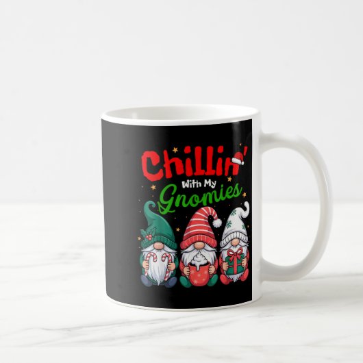 Chillin' With My Gnomies Funny Christmas Gnome Fam Kaffeetasse (Rechts)
