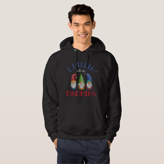 Chillin With My Gnomies Santa Claus Garden Gnome C Hoodie (Vorne ganz)