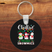 Chillin With My Pediatric Snowmies Nurse Light Chr Schlüsselanhänger (Vorderseite)