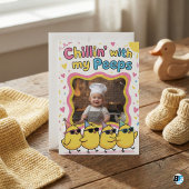 Chillin' With My Peeps Cute Easter Photo Einladung
