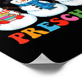 Chillin With My Preschool Snowmies Christmas Teach Poster (Ecke)