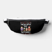 Chillin With My Slothmies Funny Sloth Ugly Christm Bauchtasche (Ablage )