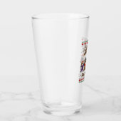 Chillin With My Slothmies Funny Sloth Ugly Christm Glas (Rechts)