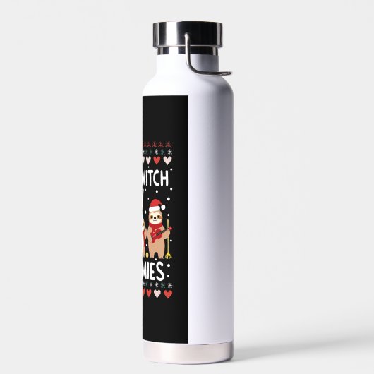 Chillin With My Slothmies Funny Sloth Ugly Christm Trinkflasche (Links)