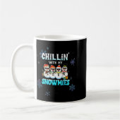 Chillin With My Snowmie Women Christmas Snowman Te Kaffeetasse (Links)