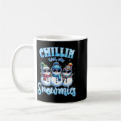 Chillin With My Snowmies Funny Snowman Christmas K Kaffeetasse (Links)