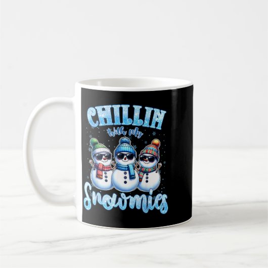 Chillin With My Snowmies Funny Snowman Christmas K Kaffeetasse (Links)
