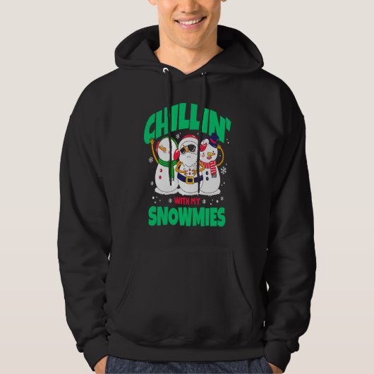 Chillin with My Snowmies Matching Family Hoodie (Vorderseite)