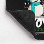 Chillin' With My Snowmies - Ugly Christmas Snowman Mousepad (Ecke)