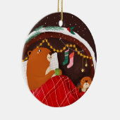 Chilling Beavers Keramik Ornament (Rechts)