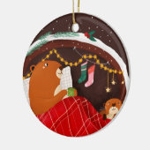 Chilling Beavers Keramik Ornament (Links)