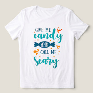 Chilling Charm: Green und Orange Halloween Zitat Tri-Blend Shirt