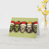 Chilling Cheer: Ein knackiges Weihnachtslied Karte (Gelbe Blume)