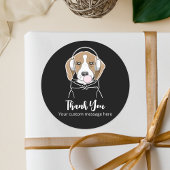 Chilling Dog Bubblegum Niedlich Funny Beagle Viele Runder Aufkleber