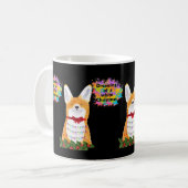 Chilling Fox White Christmas Kaffeetasse (Vorderseite Links)
