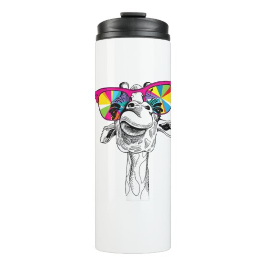 Chilling Giraffe Thermosbecher (Vorderseite)