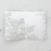 "Chilling" Junco, 5" x 7" Faltkarte Karte (Innenseite)