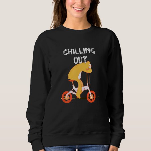 Chilling Out Sloth Vacation Sloth Tour Summer Holi Sweatshirt (Vorderseite)