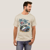 Chilling Panda Vacacation Mode T-Shirt (Vorne ganz)