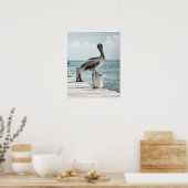 CHILLING (pelikanische Ausführung) ~ Poster (Küche)