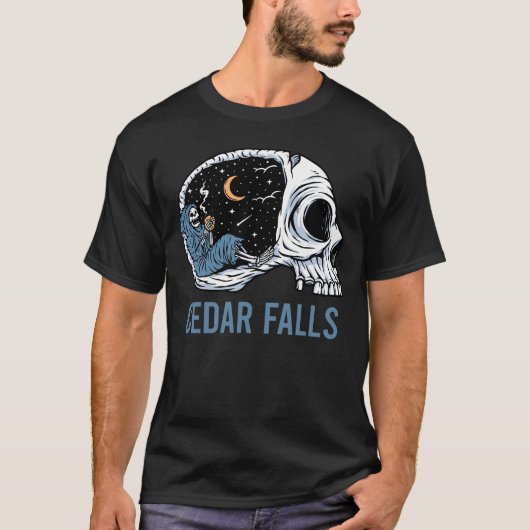 Chilling Skeleton - Cedar Falls T-Shirt (Vorderseite)