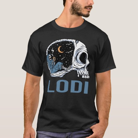 Chilling Skeleton - Lodi T-Shirt (Vorderseite)
