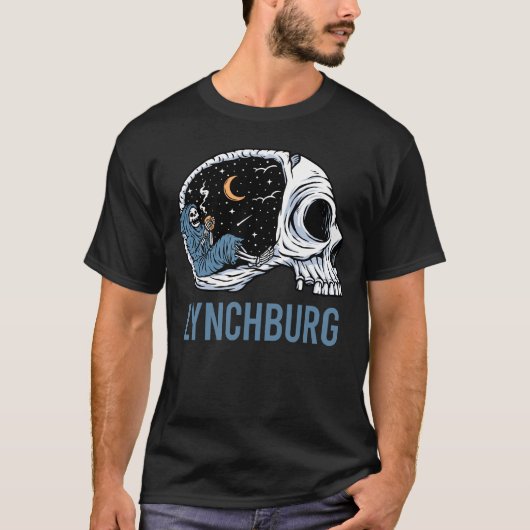 Chilling Skeleton - Lynchburg T-Shirt (Vorderseite)