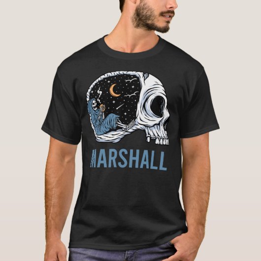 Chilling Skeleton Marshall T-Shirt (Vorderseite)